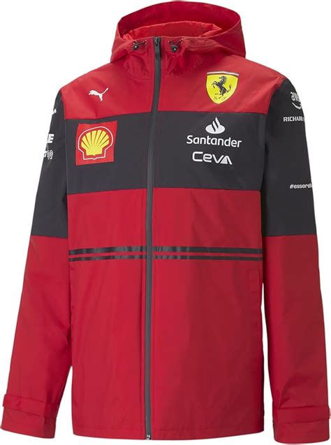 water-repellant 2022 scuderia ferrari replica team jacket|scuderia f1 rain jacket.